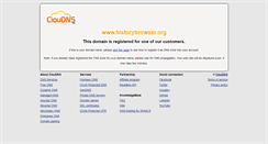Desktop Screenshot of historybrowser.org